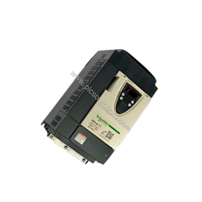 Figure 2: The Schneider ATV71HU55N4 drive with connection terminals and heat sink, highlighting its robust design for industr