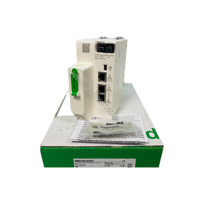 Figure 2: The Schneider BMEP581020H industrial automation module is displayed alongside its technical specifications, highlig