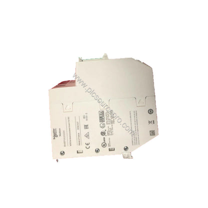Figure 2: Side view of the Schneider BMEP582020H processor module illustrating its connection ports including Ethernet TCP/IP