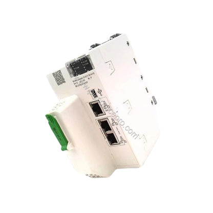 Figure 2: Rear view of the Schneider BMEP582040H processor module with backplane connectors and mounting slots for rack integ