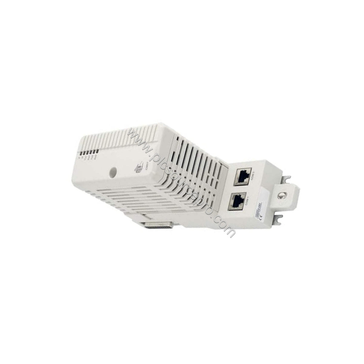 Figure 2: The ABB CI857 module mounted on a CEX-Bus backplane, illustrating its integration with an AC 800M controller.