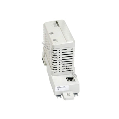 Figure 1: Front view of the ABB CI862 Industrial Automation Module showing its compact industrial enclosure and front panel c