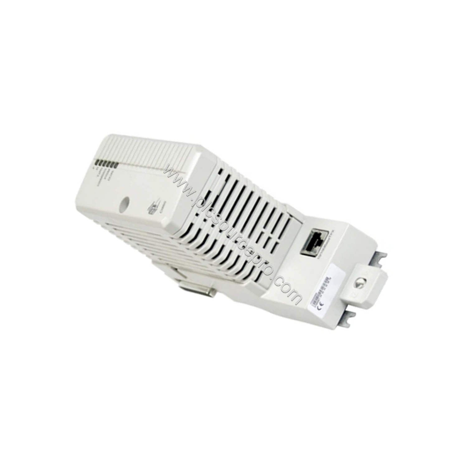Figure 2: Close-up of the ABB CI862 module connectors, including Phoenix 4-pin and DB9 ports, for TRIO/Genius I/O integration