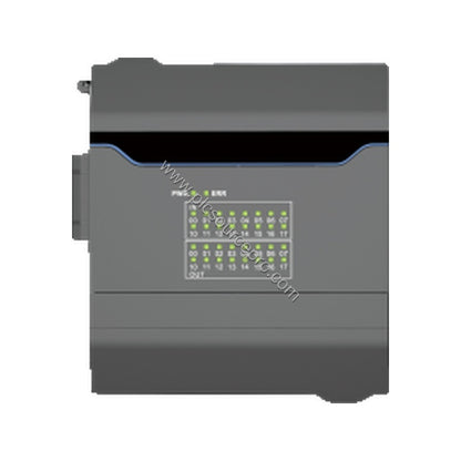 Figure 1: Front view of the Flexem F5-MD1616N Industrial Automation Module showing its compact metal housing and terminal blo