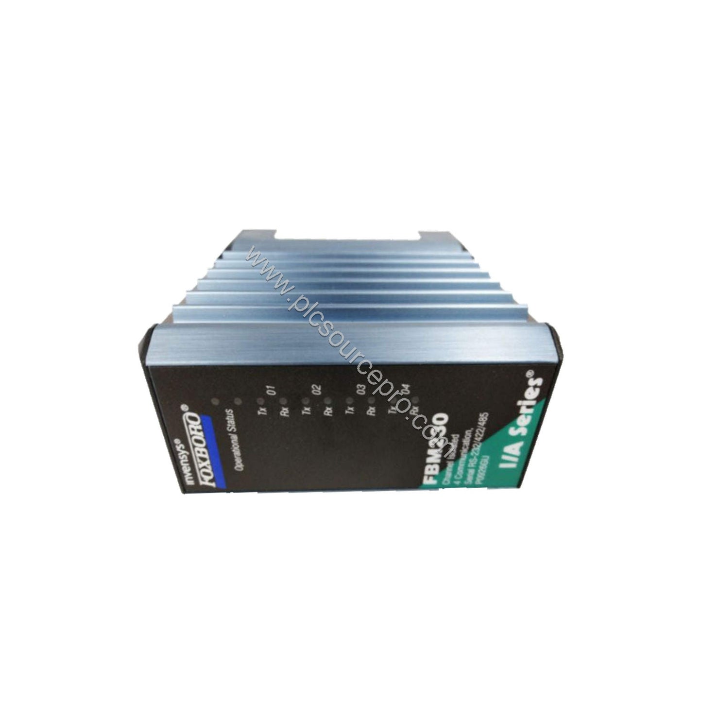 Figure 2: Diagram of the Schneider FBM230 Modbus Master interface highlighting the RS-232, RS-422, and RS-485 connection opti