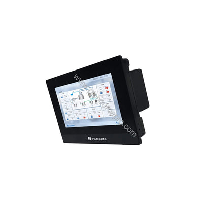 Figure 2: Rear view of the Flexem FE6070H Industrial Automation Module highlighting its Ethernet, USB, and serial communicati