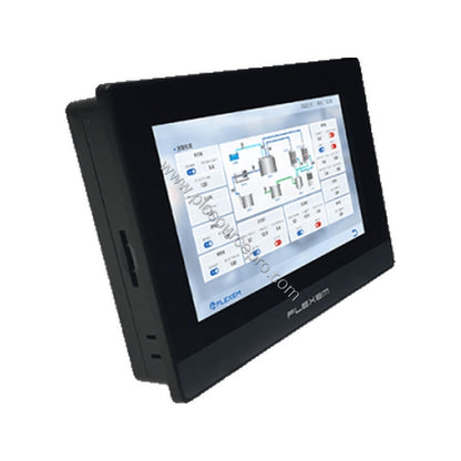 Figure 1: Front view of the Flexem FE7070IP Industrial Automation Module showing the 7-inch TFT LCD display and resistive tou