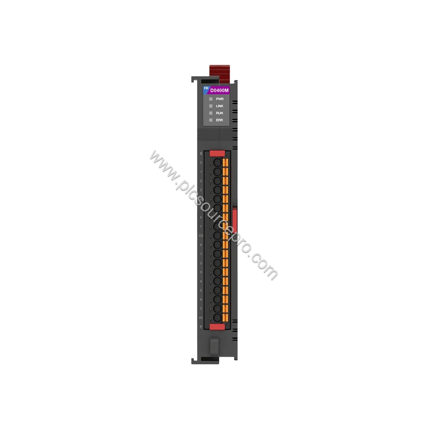 Figure 1: Front view of the Flexem FR-A0400M Industrial Automation Module showing its compact industrial enclosure and remova