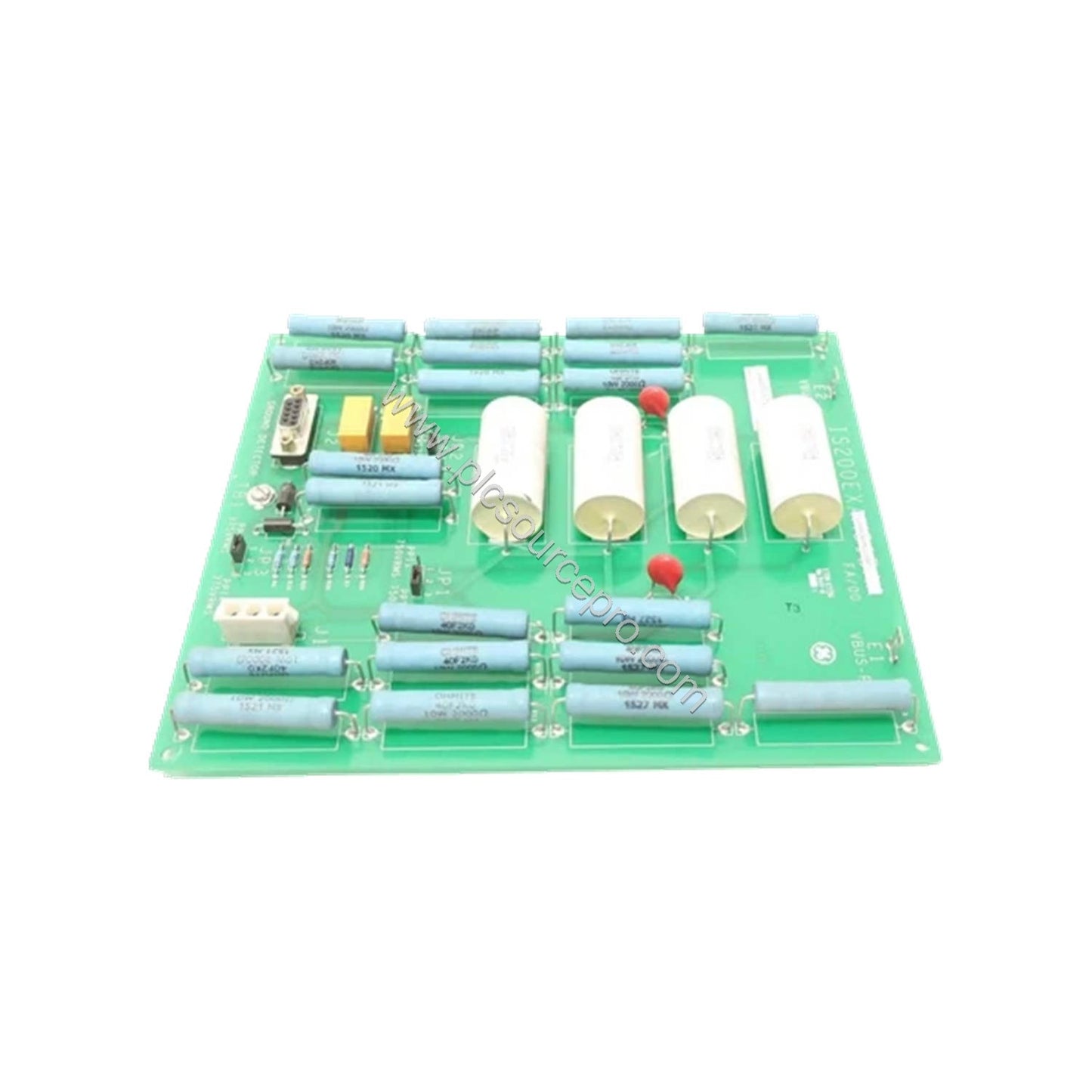 Figure 1: Front view of the GE IS200EXAMG1AAB Exciter Attenuation Module showing its compact PCB layout and edge connectors.