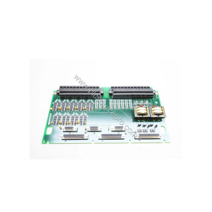 Figure 1: Front view of the GE IS200TPROH1BBB protection board showing its terminal blocks, relays, and compact rectangular d