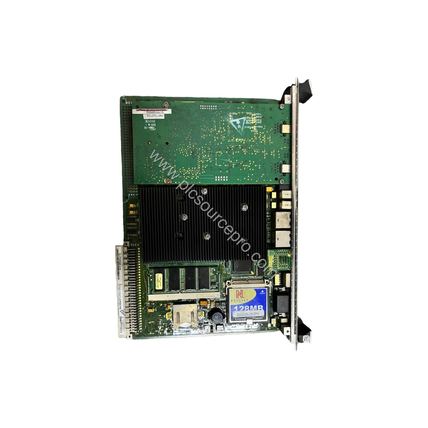 Figure 1: Front view of the GE IS215UCVGM06A Industrial Automation Module showing its compact surface-mount board with multip