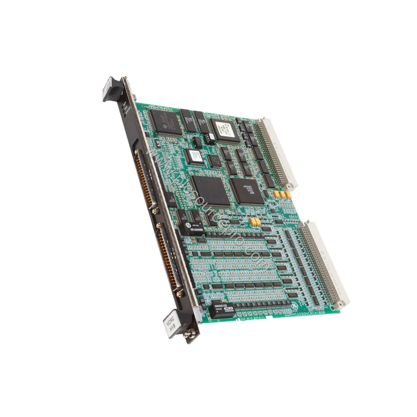 Figure 2: Close-up of the GE IS215VCMIH2C board highlighting the IONet ports and RS-232C serial connector for system integrat