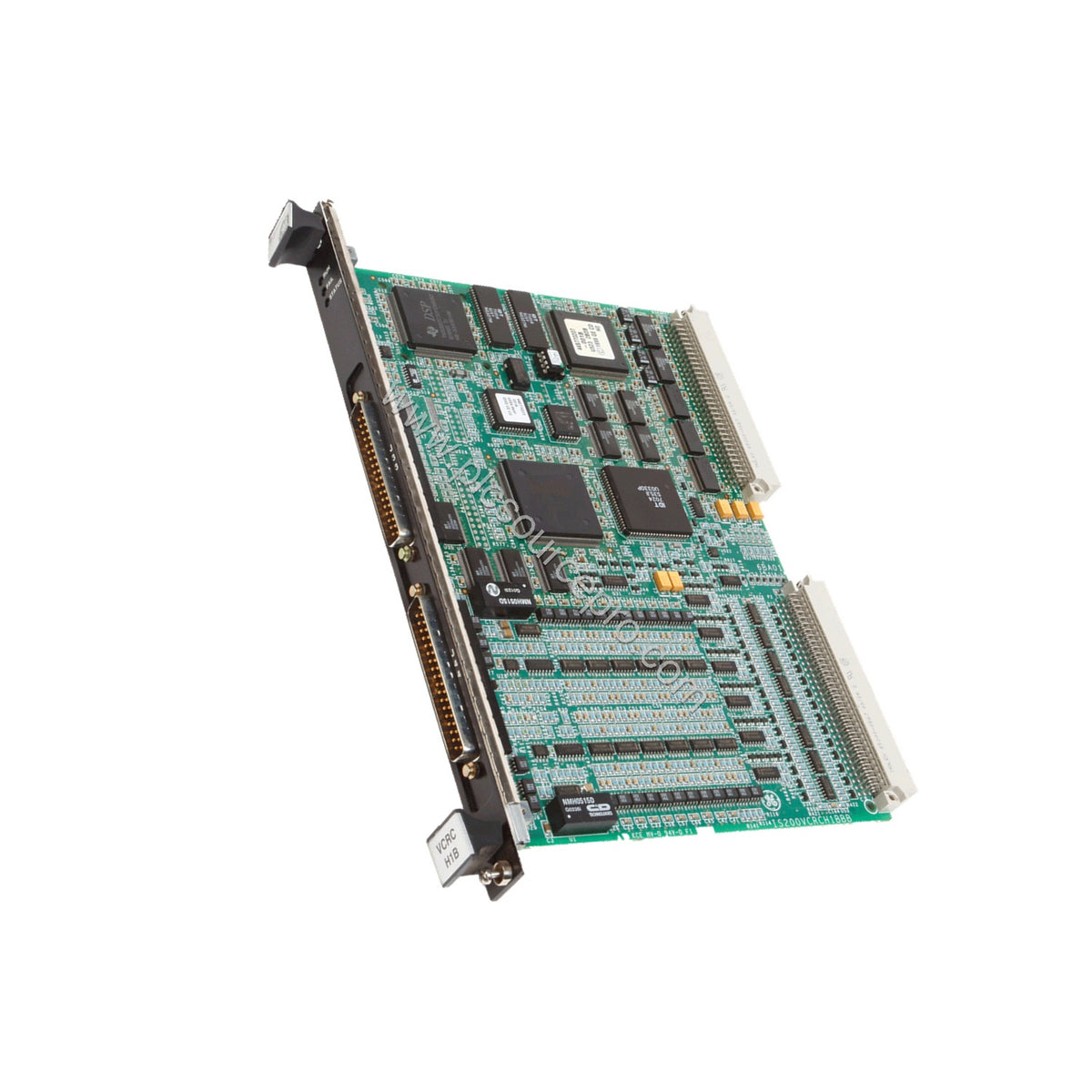 Figure 2: Close-up of the GE IS215VCMIH2C board highlighting the IONet ports and RS-232C serial connector for system integrat