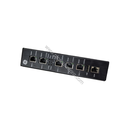 Figure 2: Close-up of the GE MPU50 369B1860G0026 iDPU Module highlighting the 15V 3A power cord connector and the 1Gbps Ether