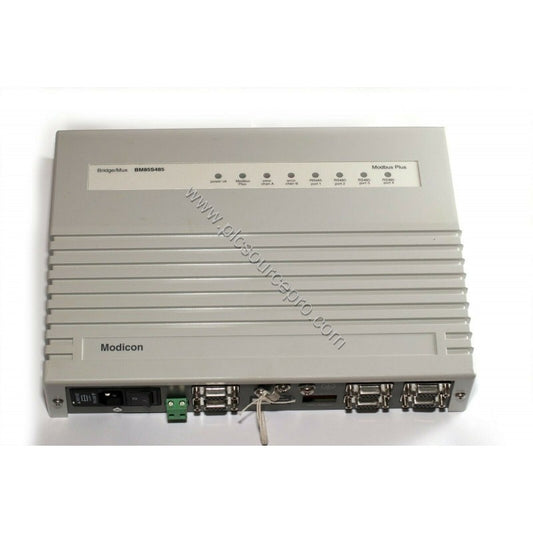 Figure 1: Front view of the Schneider NW-BM85S485 Industrial Automation Module showing its compact industrial enclosure and f