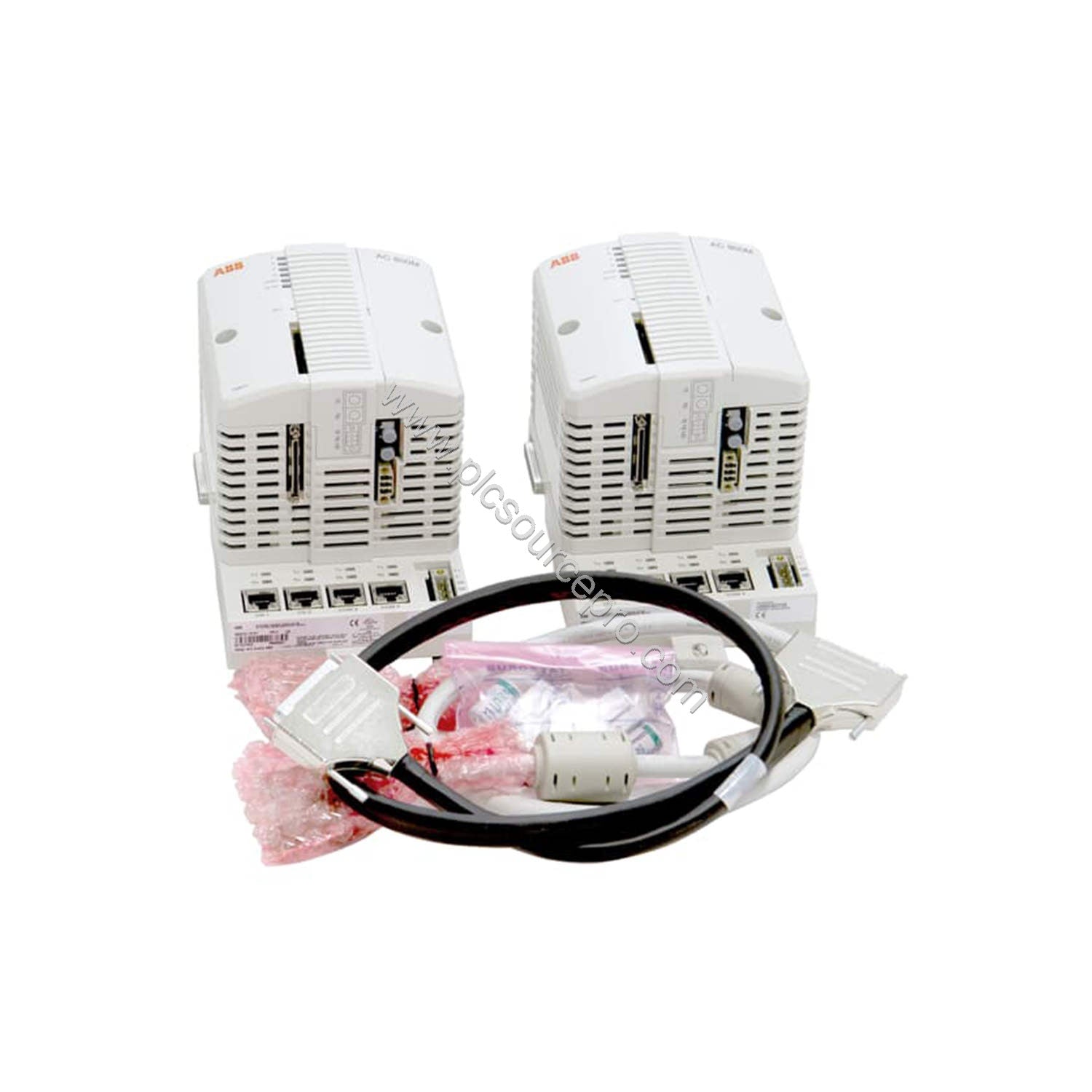 Figure 1: Front view of the ABB PM863K02 Industrial Automation Module showing its compact industrial enclosure and front pane