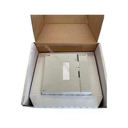 Figure 1: Front view of the ABB PM891K01 Industrial Automation Module showing its compact industrial enclosure and front pane