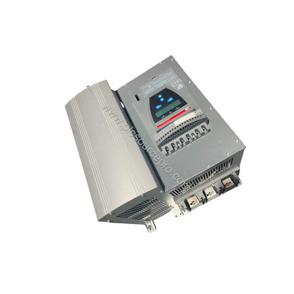 Figure 2: Close-up of the GE PSTB720-600-70 main circuit bar terminals and control wiring area highlighting the 720A capacity