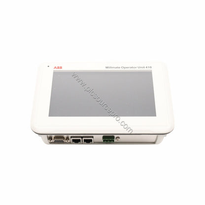 Figure 2: Detailed view of the GE PXAH411 Operator Unit highlighting its connection ports and mounting provisions for Millmat