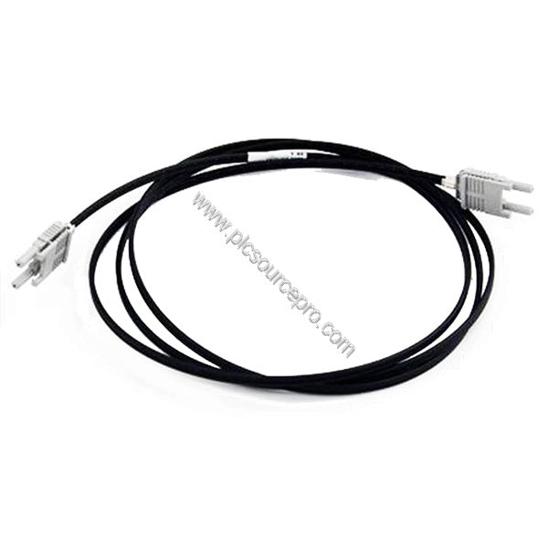 Figure 1: ABB TK812V150 Industrial Automation Module showing a coiled 15-meter Simplex POF cable with connectors for Optical 