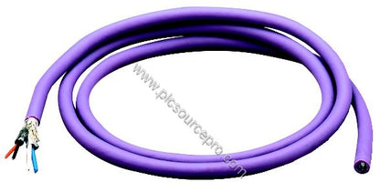 Figure 1: Front view of the Schneider TSXCANCA50 CANopen cable showing its durable LSZH jacket and 50-meter length for indust