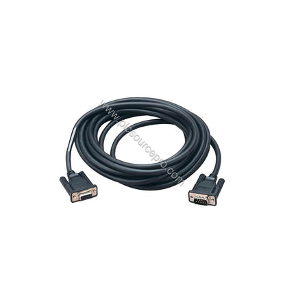 Figure 1: Front view of the Schneider TSXCANCADD5 CANopen cordset showing the molded female SUB-D9 connector and flexible 5-m