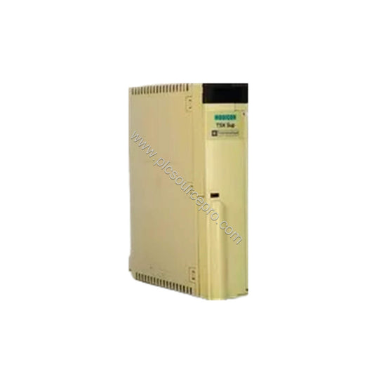 Figure 1: Front view of the Schneider TSXSUP1011 Industrial Automation Power Supply showing its compact enclosed housing for 