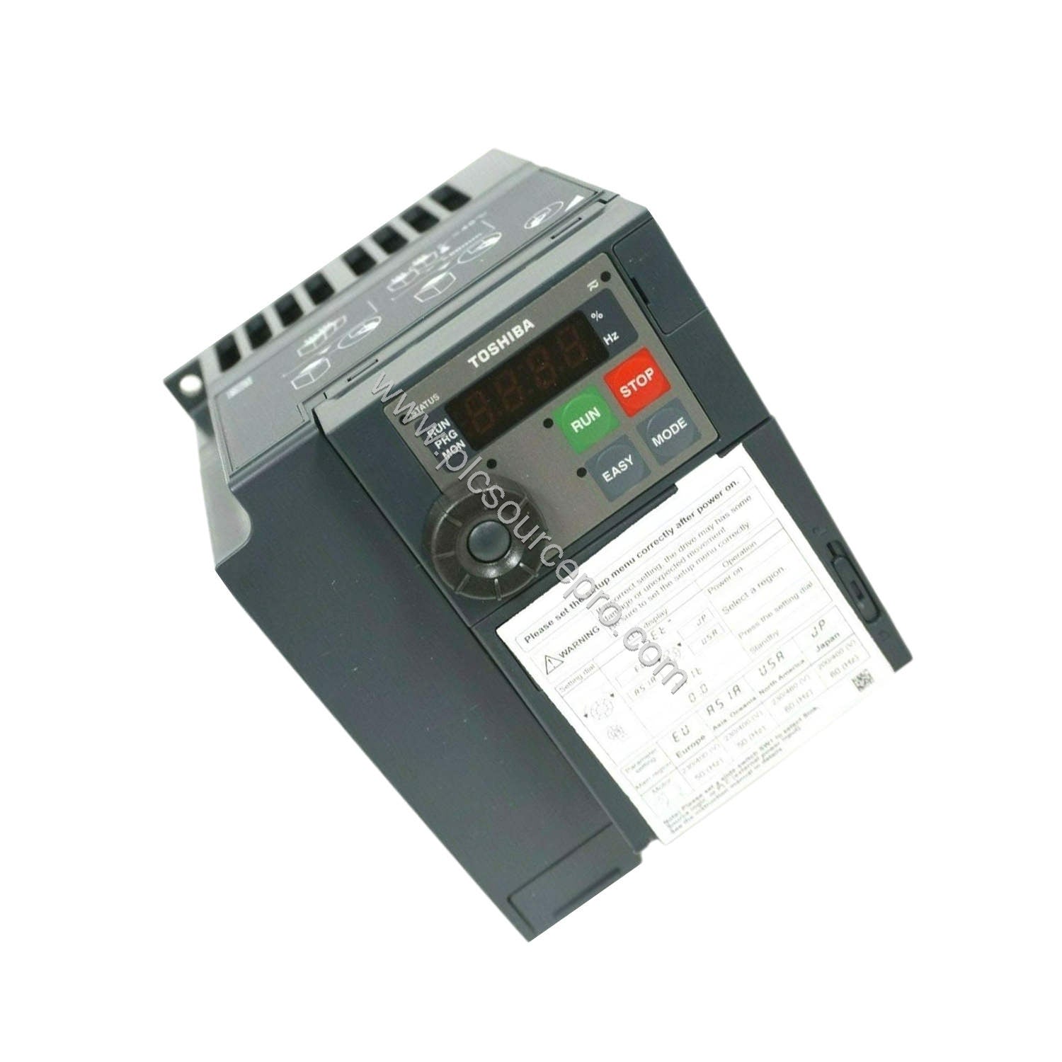 Figure 2: Close-up of the FANUC VFS15-2055PM-W1 Industrial Automation Module highlighting its terminal connections and built-